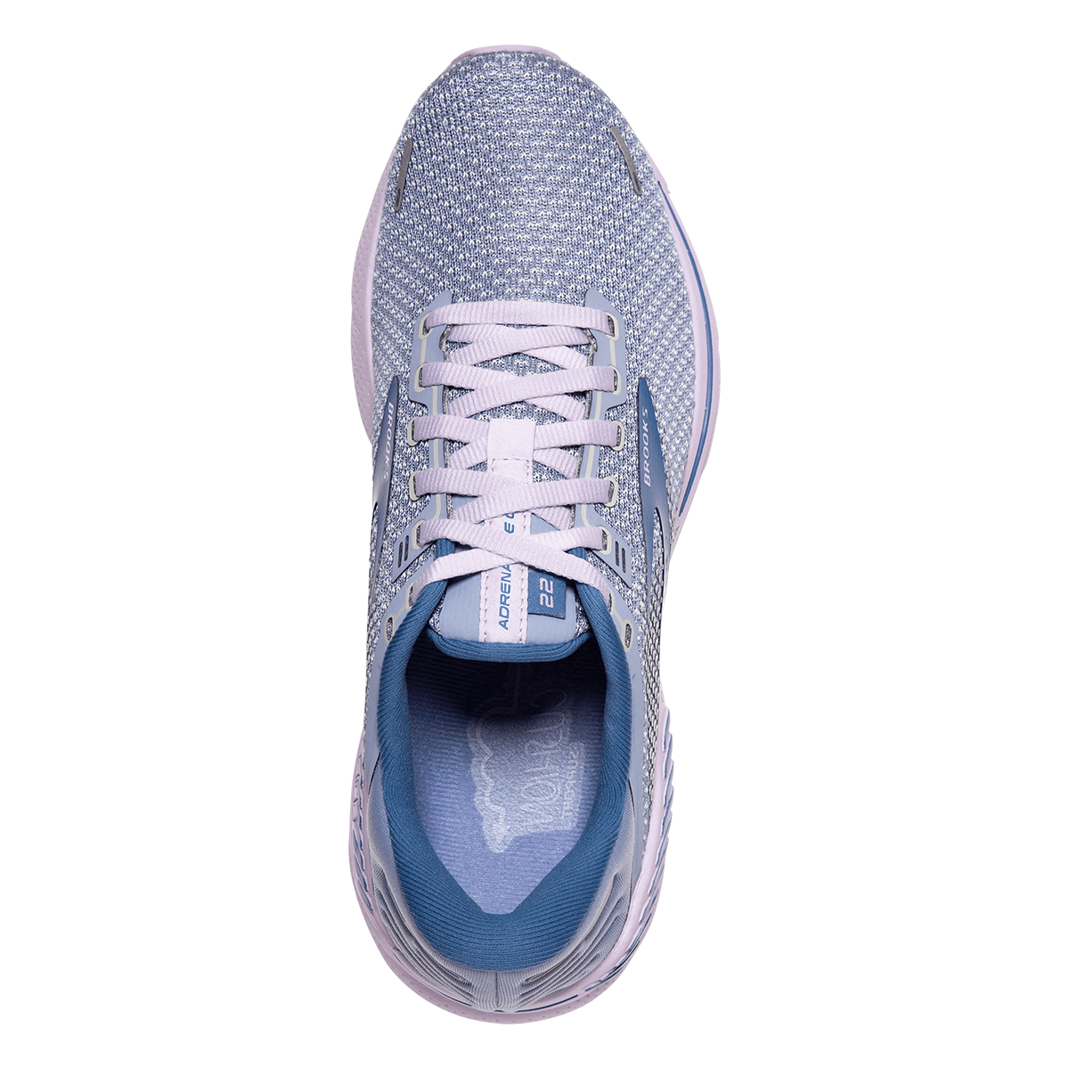 Brooks Adrenaline GTS 22 Regional — Peacoat - Cobalt - Mauve — Size B — Width 10 — Back View