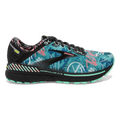 Brooks Adrenaline GTS 22 TAG — Black - Yucca - Flamingo Pink — Size B — Width 10 — Front View