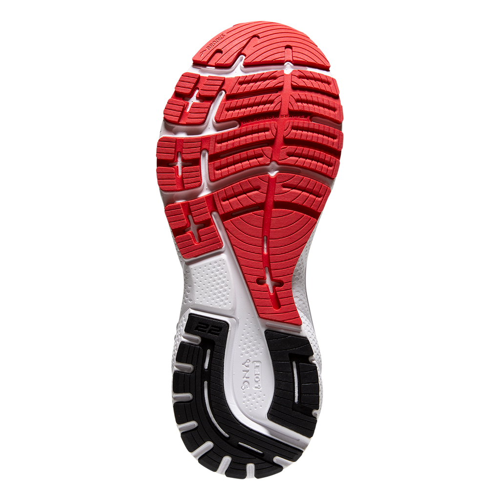 Brooks Adrenaline GTS 22 Disco — Black - Bittersweet - Limelight — Size B — Width 5 — Top View