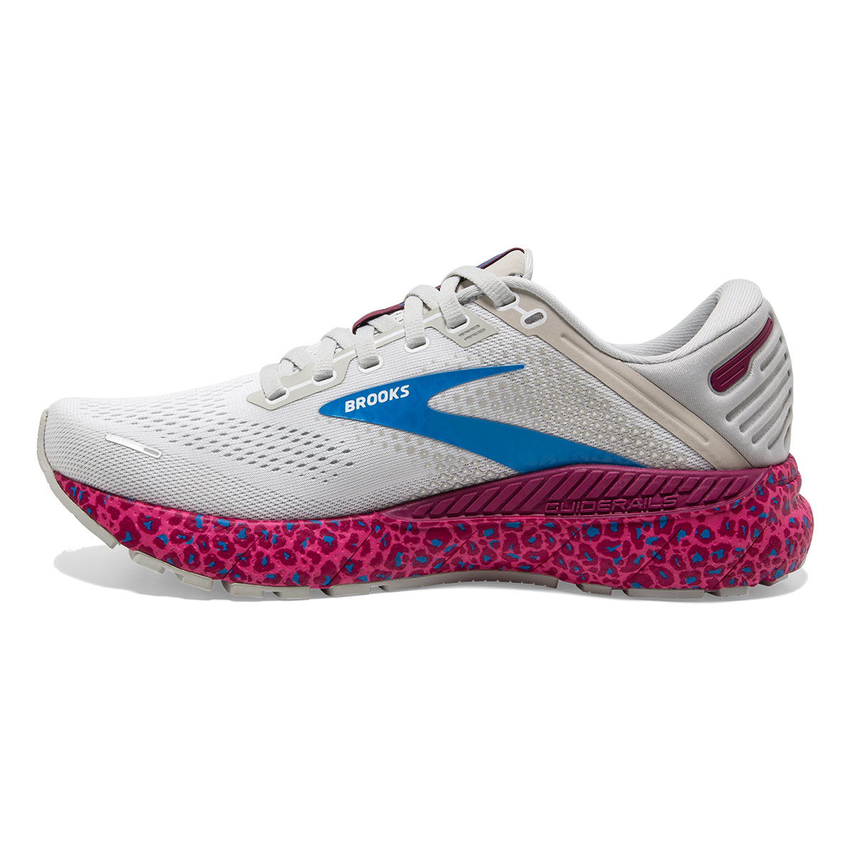 Brooks Adrenaline GTS 22 Cheetah — Magenta - White - Raspberry — Size B — Width 6 — Lifestyle View
