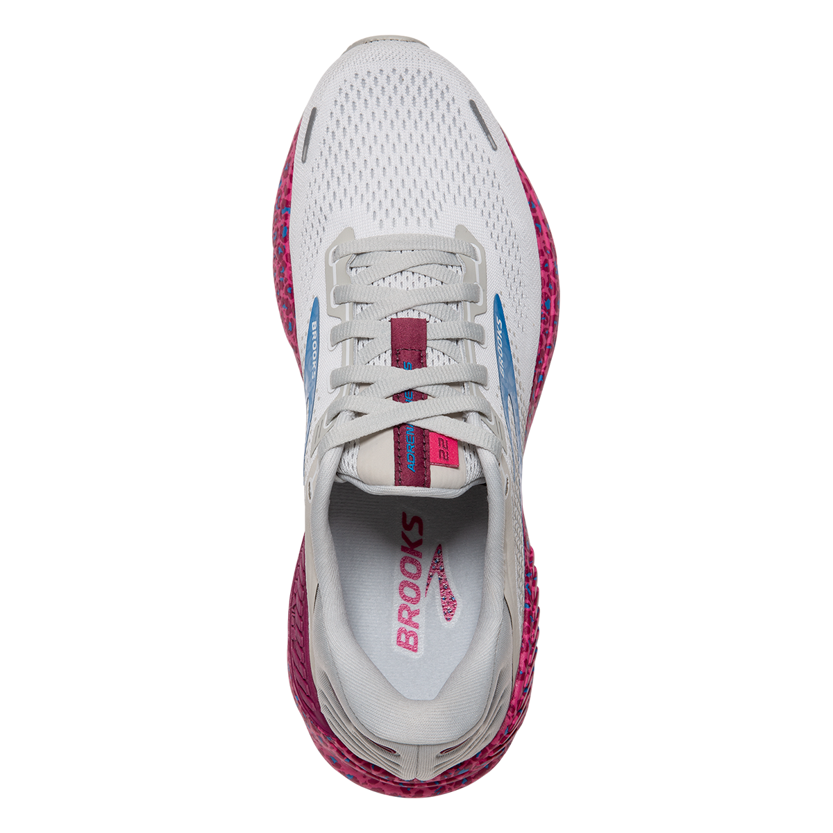 Brooks Adrenaline GTS 22 Cheetah — Magenta - White - Raspberry — Size B — Width 6 — Alternate View 7