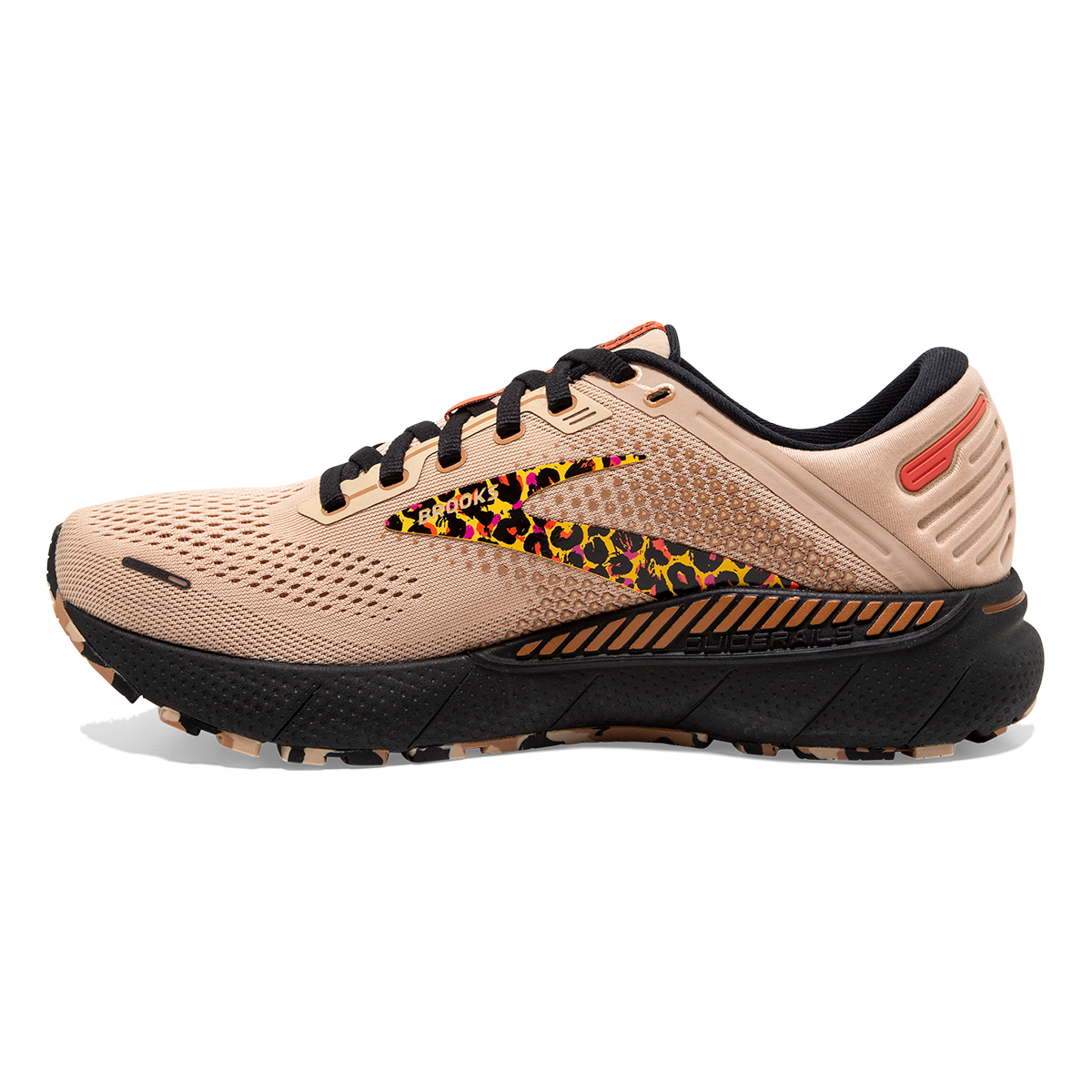 Brooks Adrenaline GTS 22 Folk Frenzy — Ginger - Black - Citrus — Size B — Width 9.5 — Lifestyle View