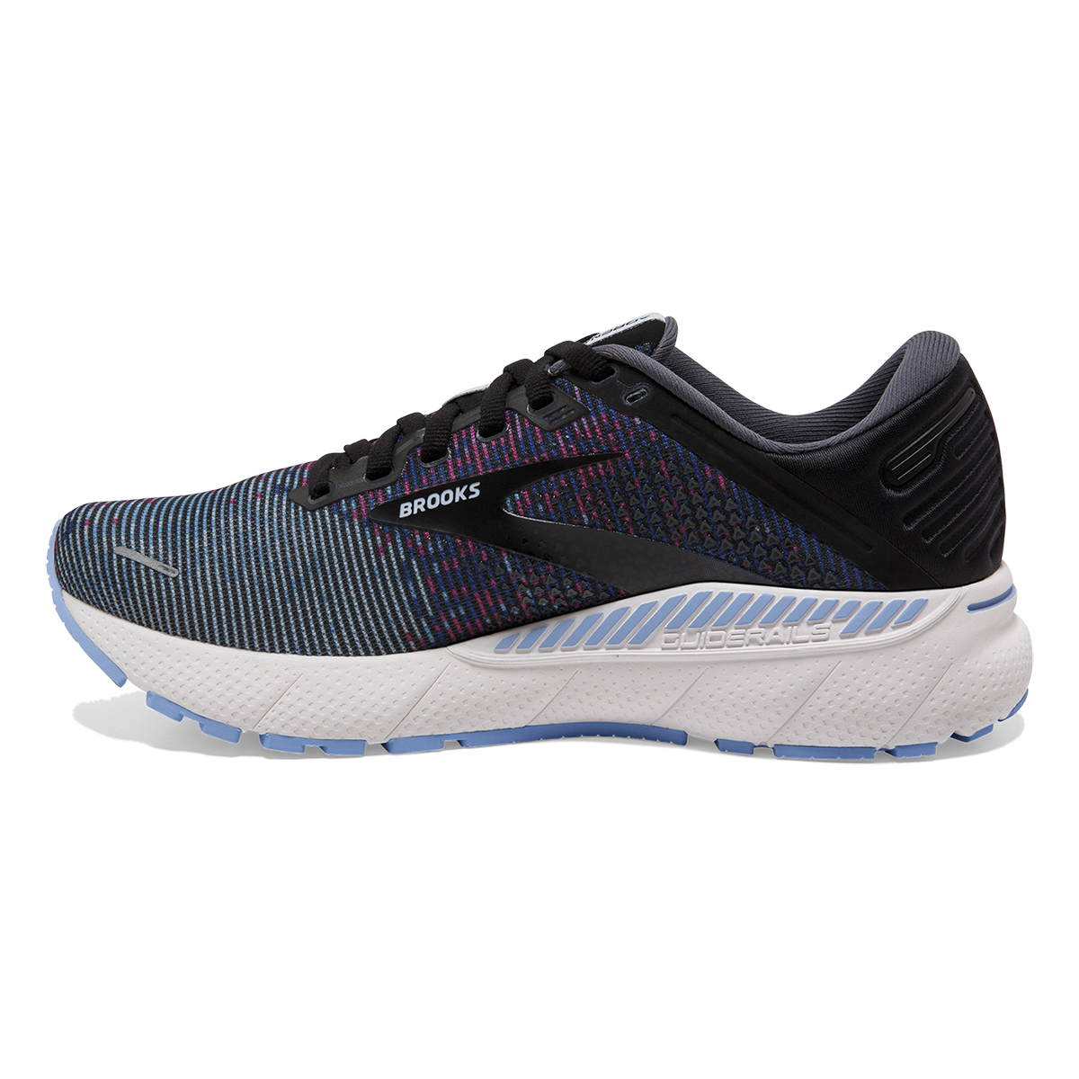 Brooks Adrenaline GTS 22 Pixel — Lavender - Black - Grey — Size B — Width 10.5 — Side View