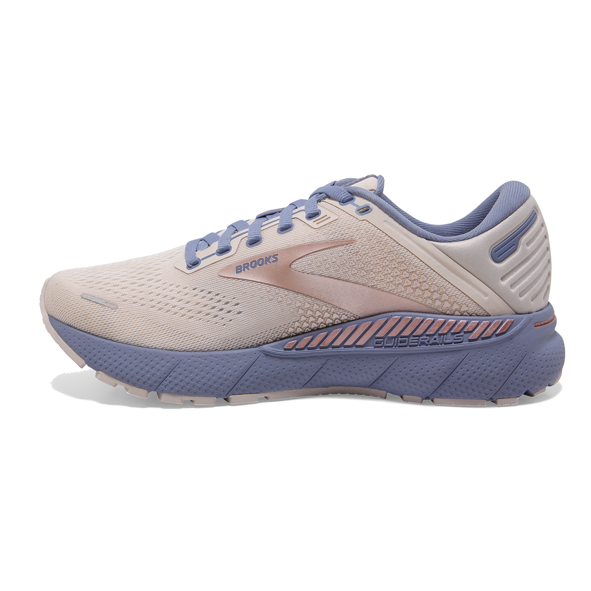 Brooks Adrenaline GTS 22 Metallic — Lilac - Tempest - Pink — Size B — Width 10 — Side View