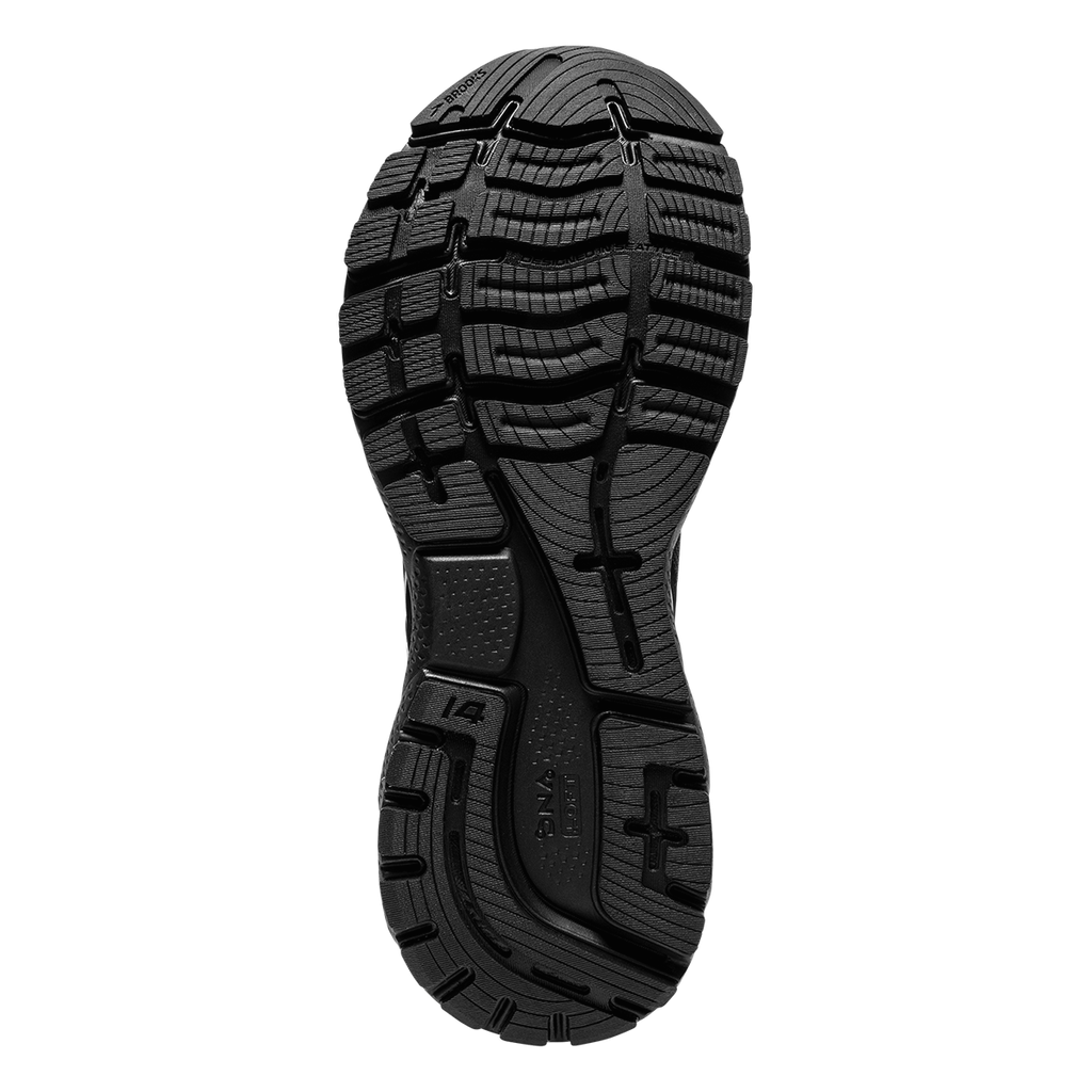 Brooks Ghost 14 GTX — Black - Blackened Pearl - Aqua Glass — Size B — Width 10.5 — Top View