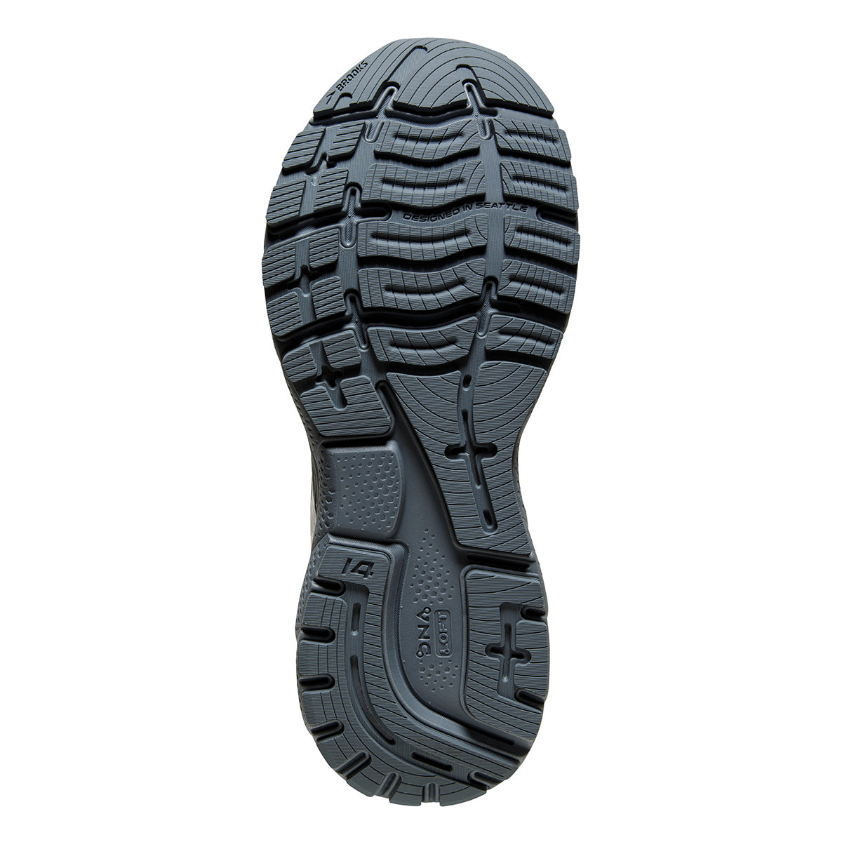 Brooks Ghost 14 NYC Marathon — Black - Ebony - Sleet — Size B — Width 10.5 — Top View