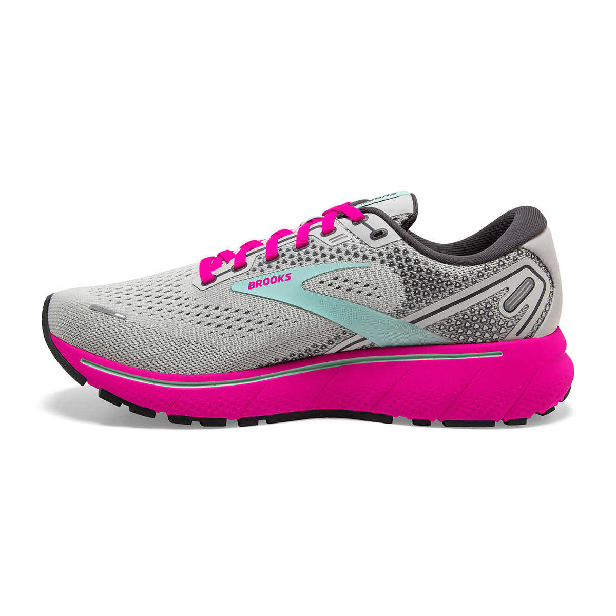 Brooks Ghost 14 — Black - Pink - Yucca — Size B — Width 8.5 — Alternate View 49