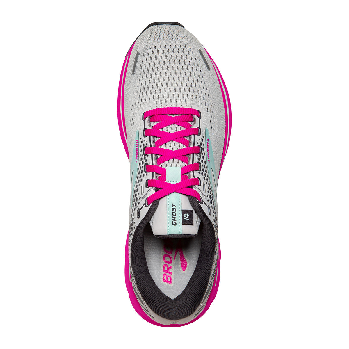 Brooks Ghost 14 — Black - Pink - Yucca — Size B — Width 8.5 — Alternate View 50