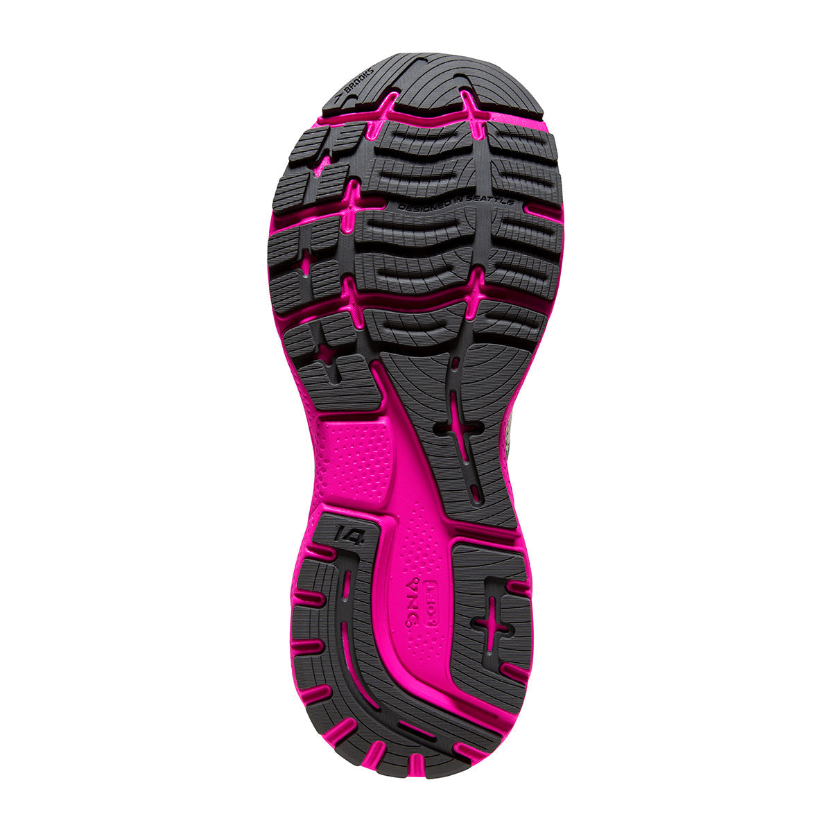 Brooks Ghost 14 — Black - Pink - Yucca — Size B — Width 8.5 — Alternate View 51