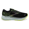 Brooks Ghost 14 Run Visible — Black - Nightlife - Spa Blue — Size B — Width 10 — Front View