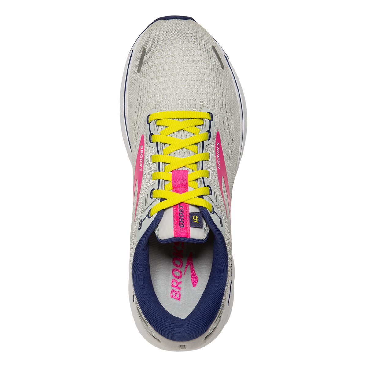 Brooks Ghost 14 Regional — Grey - Pink - Sulphur Spring — Size B — Width 10.5 — Alternate View 8