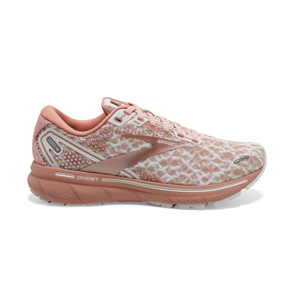 Brooks Ghost 14 Terra — Delicacy - Brown - Coral Cloud — Size B — Width 10.5 — Front View