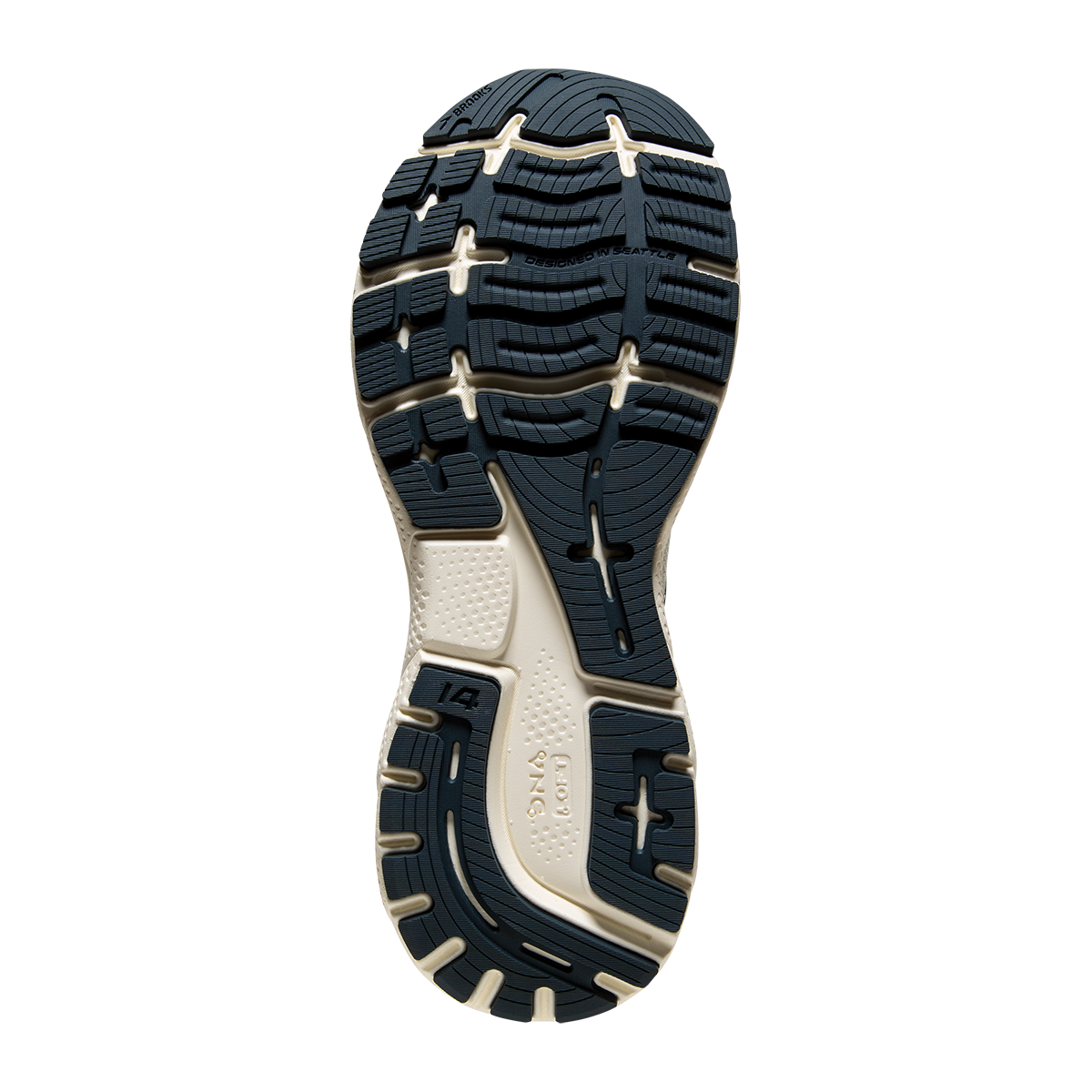 Brooks Ghost 14 — Black - Pink - Yucca — Size B — Width 8.5 — Alternate View 8