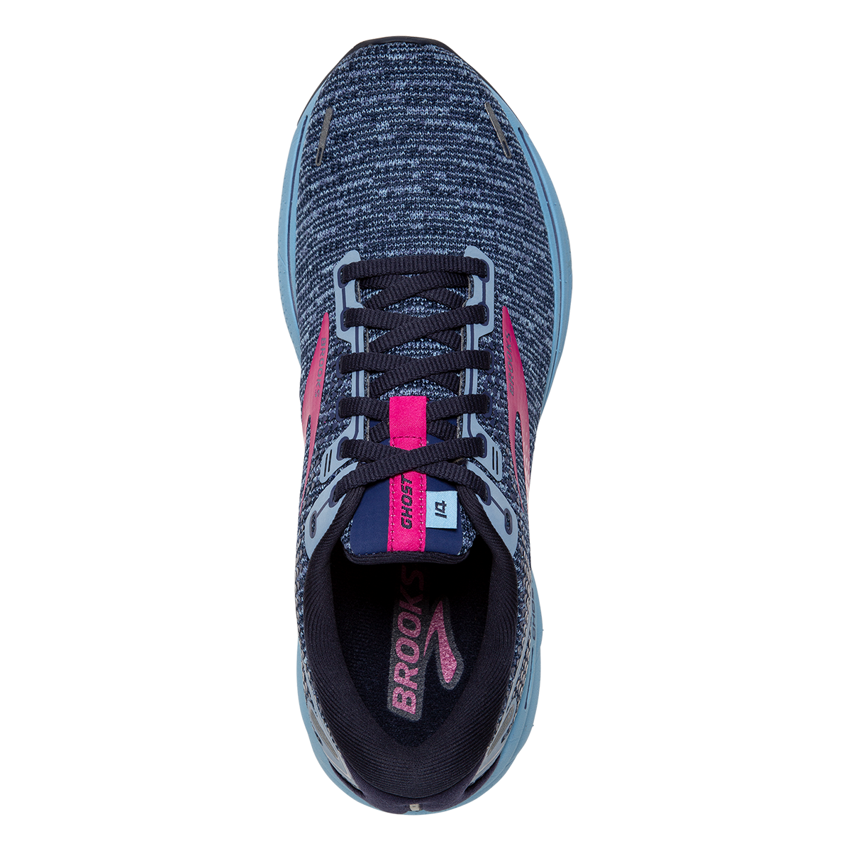 Brooks Ghost 14 Regional — Grey - Pink - Sulphur Spring — Size B — Width 10.5 — Alternate View 11