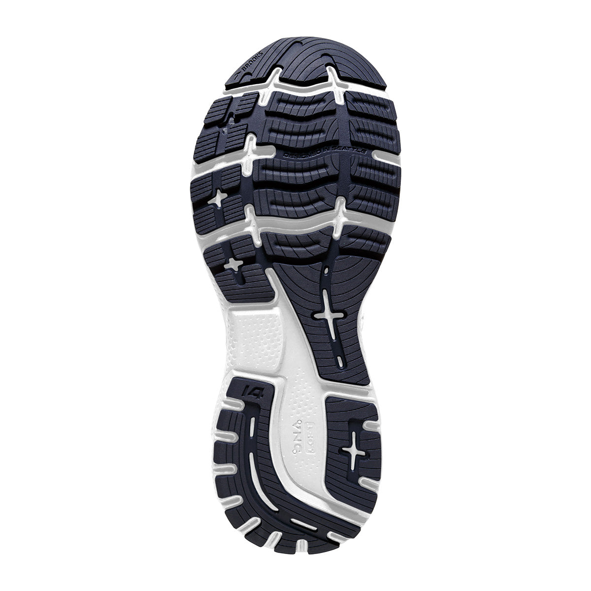 Brooks Ghost 14 Camo — White - Grey - Black — Size B — Width 10.5 — Alternate View 8