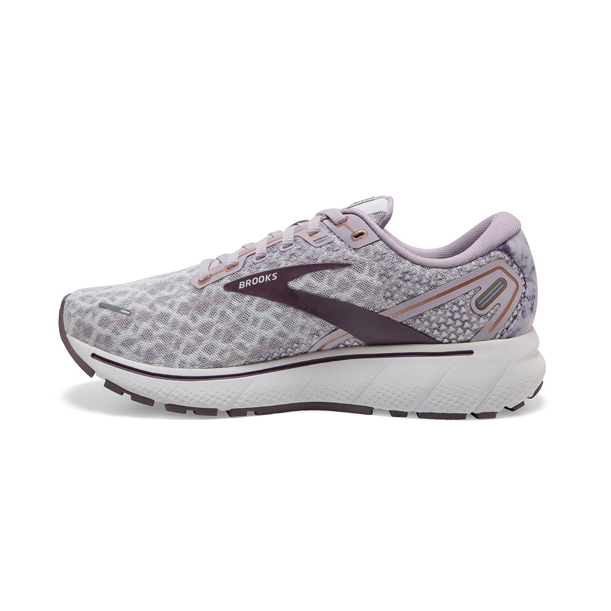Brooks Ghost 14 Terra — Delicacy - Brown - Coral Cloud — Size B — Width 10.5 — Lifestyle View