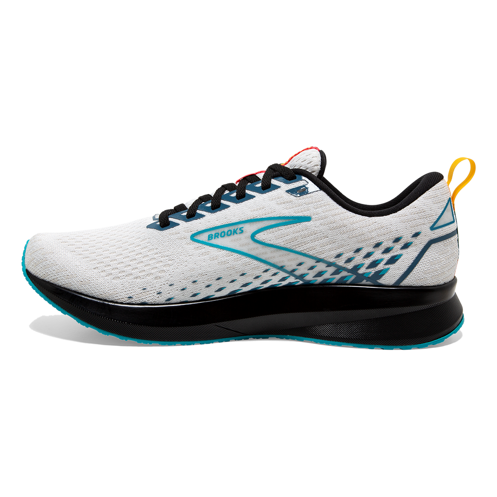 Brooks Levitate 5 Regional — White - Bluebird - Black — Size B — Width 10.5 — Front View