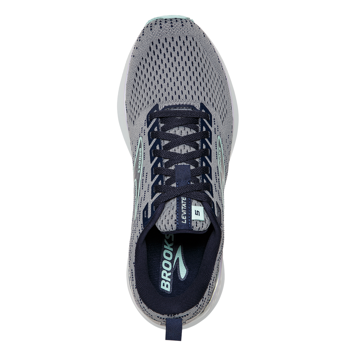 Brooks Levitate GTS 5 — Grey - Lavender - Baton Rouge — Size B — Width 10.5 — Alternate View 15