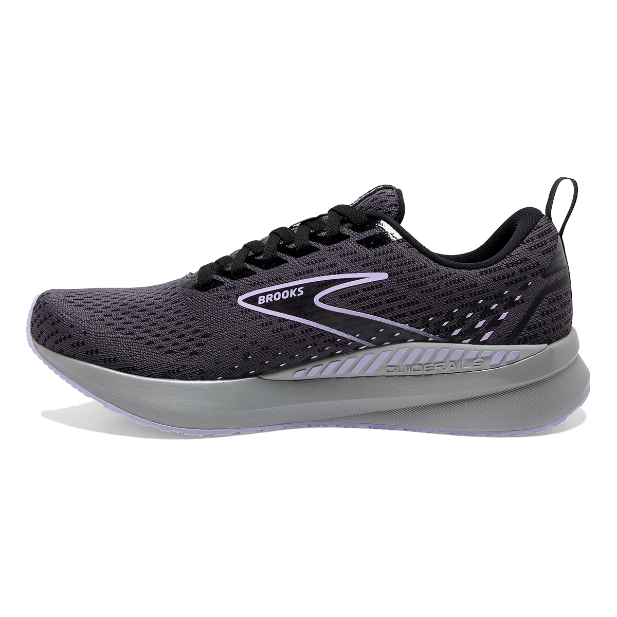 Brooks Levitate GTS 5 — Grey - Lavender - Baton Rouge — Size B — Width 10.5 — Lifestyle View