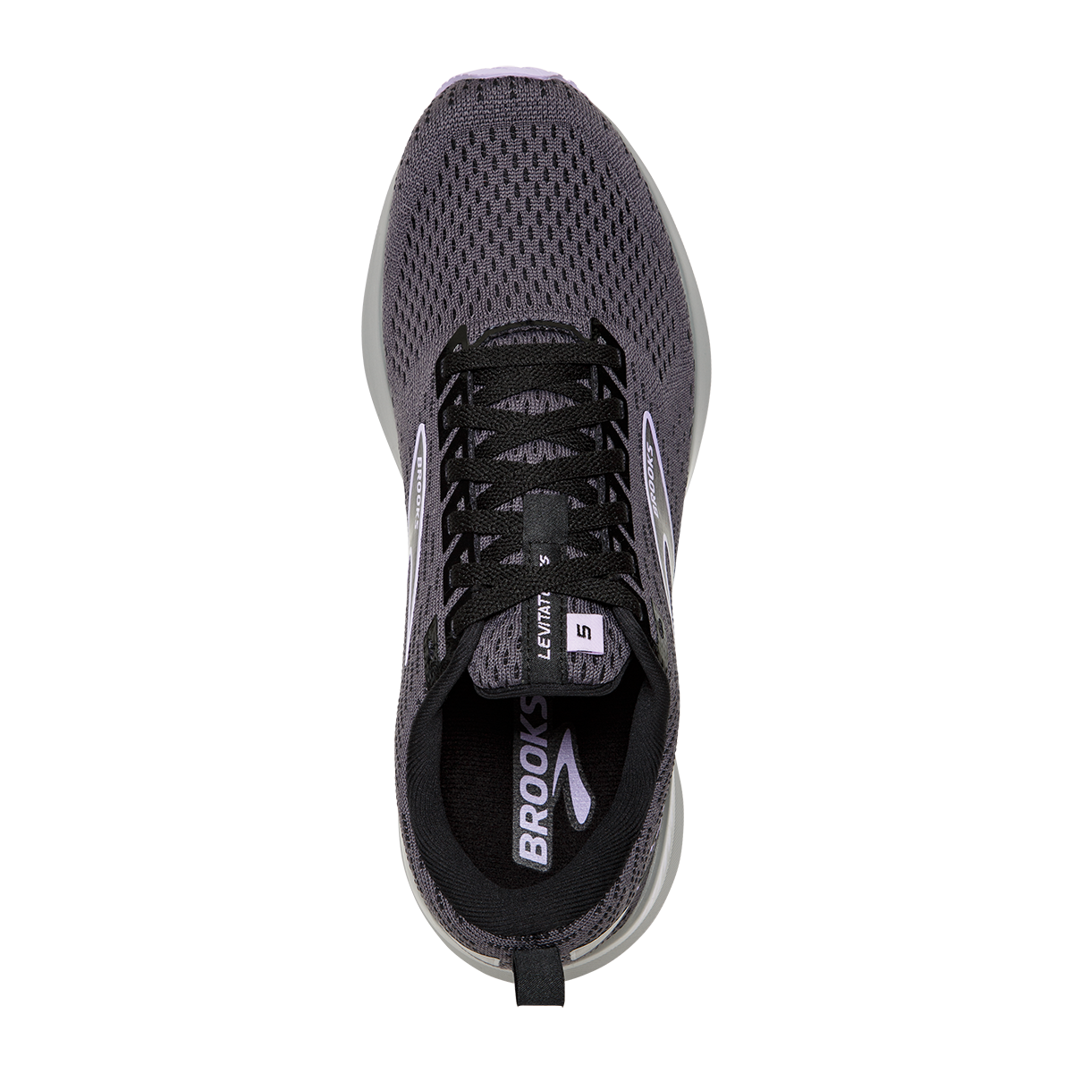Brooks Levitate GTS 5 — Grey - Lavender - Baton Rouge — Size B — Width 10.5 — Alternate View 7
