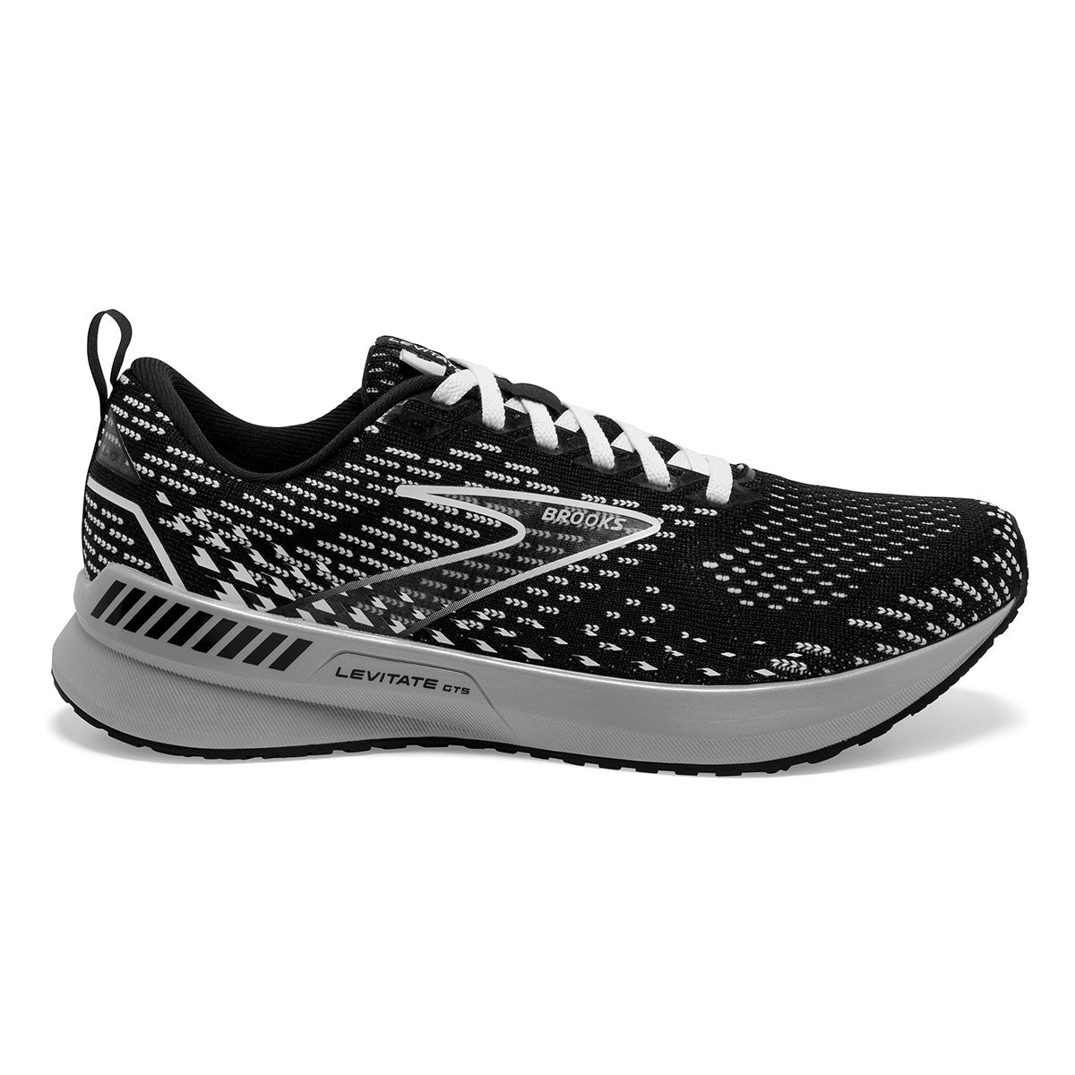 Brooks Levitate GTS 5 — Grey - Lavender - Baton Rouge — Size B — Width 10.5 — Front View