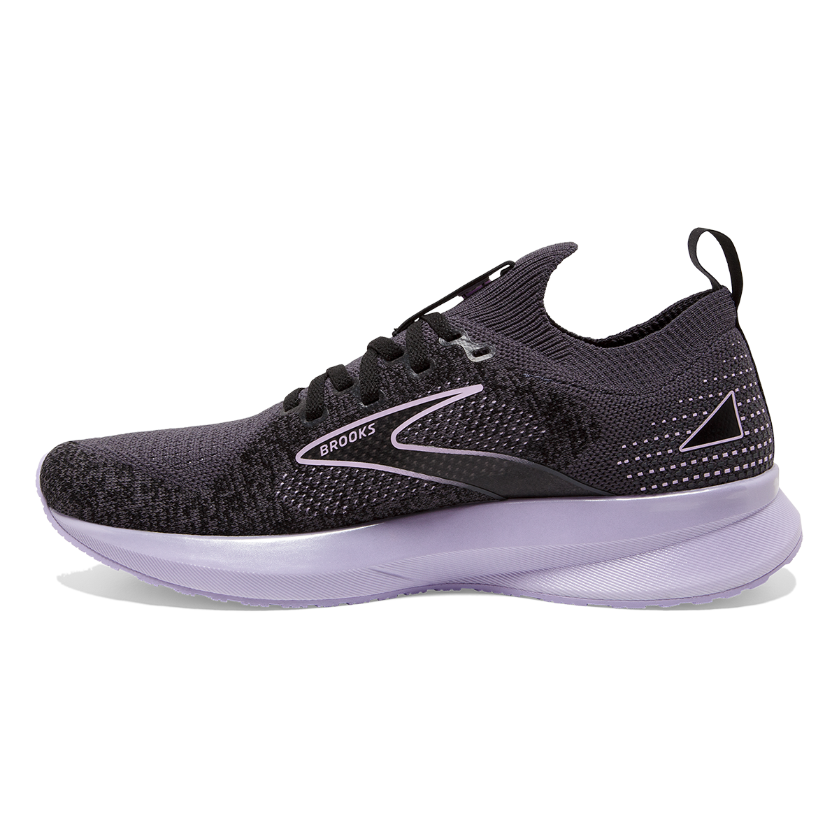 Brooks Levitate StealthFit 5 — White - Navy Blue - Yucca — Size B — Width 6 — Lifestyle View
