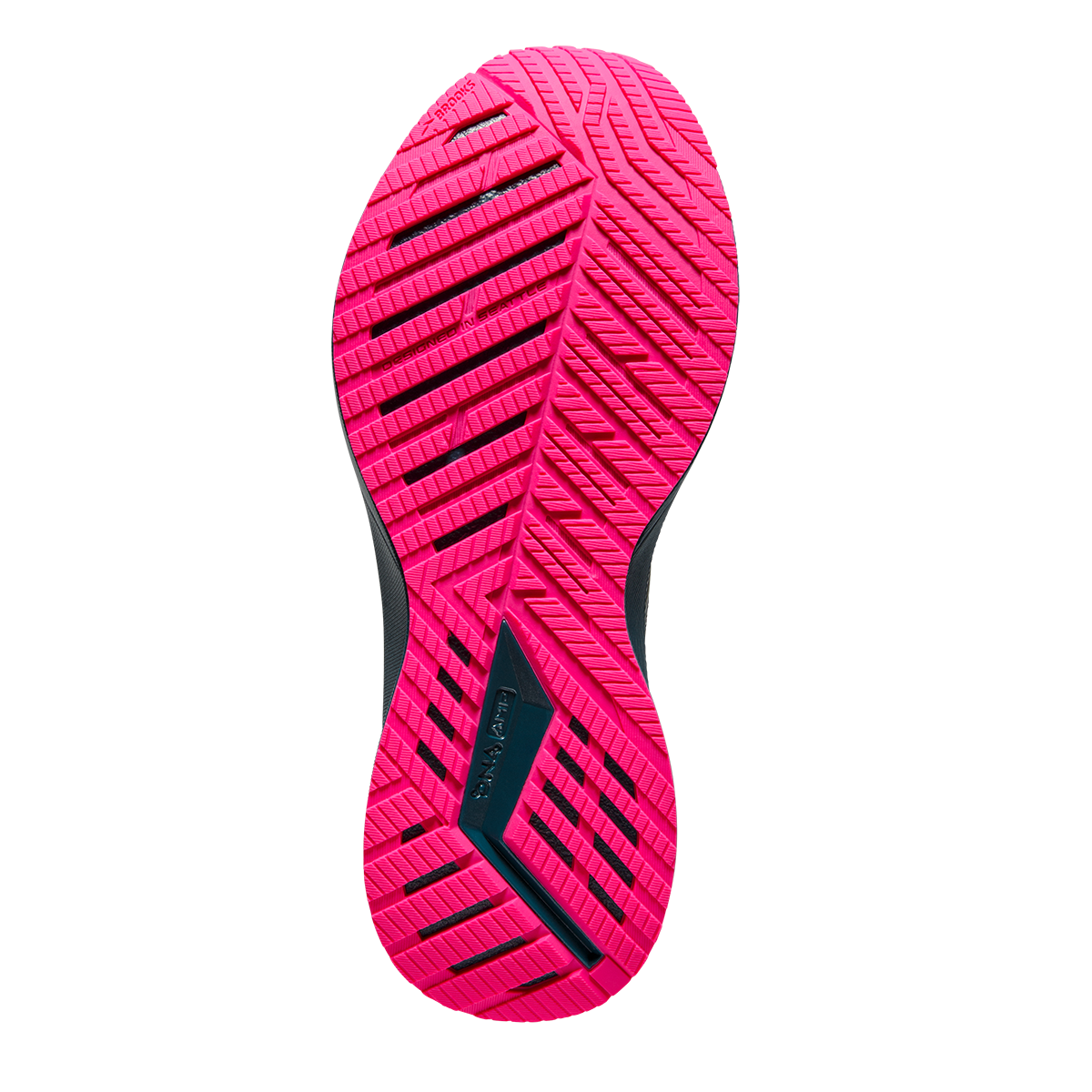 Brooks Levitate StealthFit 5 — White - Navy Blue - Yucca — Size B — Width 6 — Top View