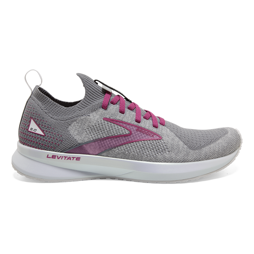 Brooks Levitate StealthFit 5 — White - Navy Blue - Yucca — Size B — Width 6 — Alternate View 18