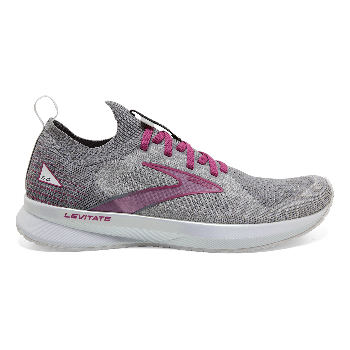 Brooks Levitate StealthFit 5 — White - Navy Blue - Yucca — Size B — Width 6 — Alternate View 18