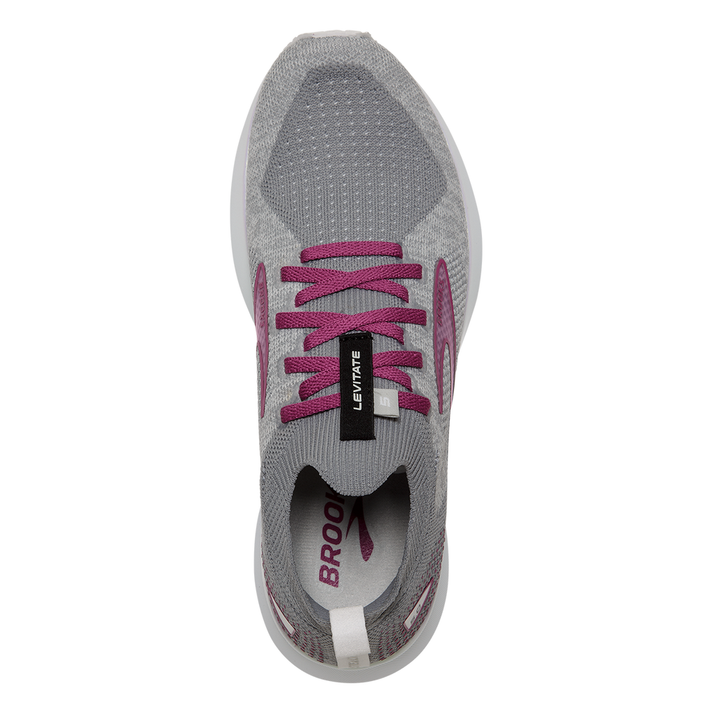 Brooks Levitate StealthFit 5 — White - Navy Blue - Yucca — Size B — Width 6 — Alternate View 20
