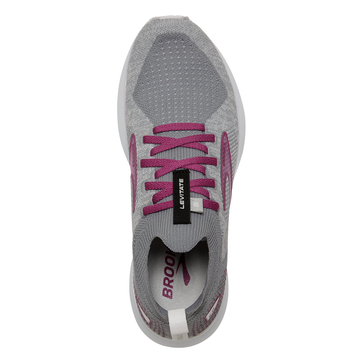 Brooks Levitate StealthFit 5 — White - Navy Blue - Yucca — Size B — Width 6 — Alternate View 20