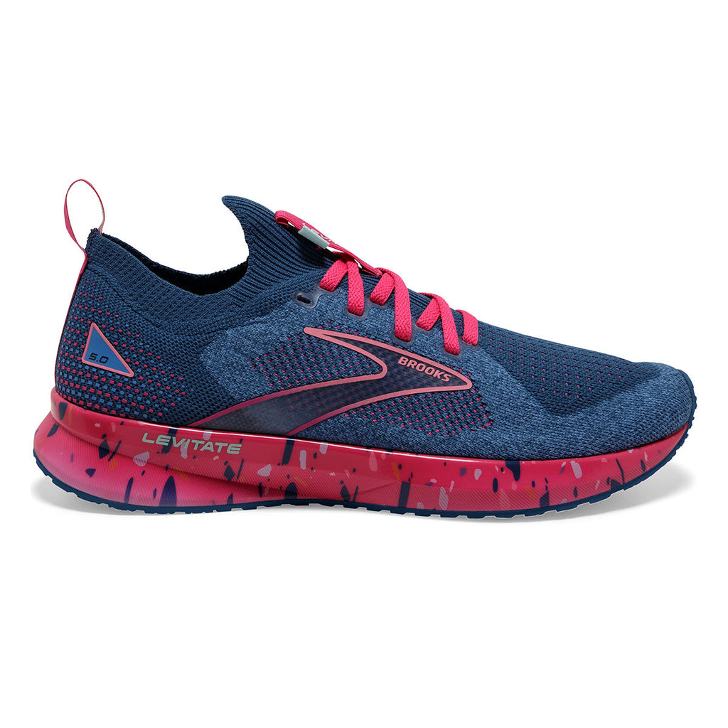 Brooks Levitate StealthFit 5 — White - Navy Blue - Yucca — Size B — Width 6 — Alternate View 13