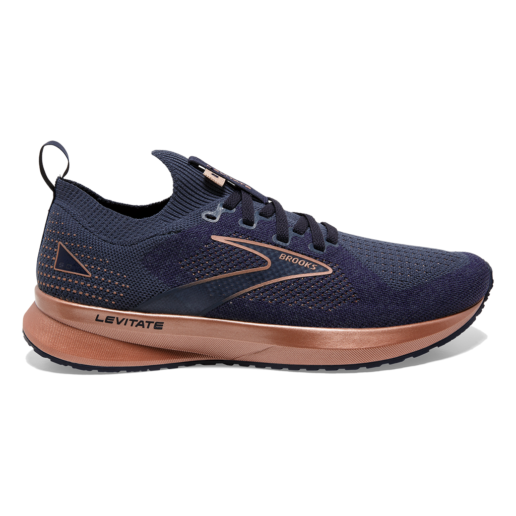 Brooks Levitate StealthFit 5 Metallic — Bluefish - Cornflower - Black — Size B — Width 12 — Alternate View 9