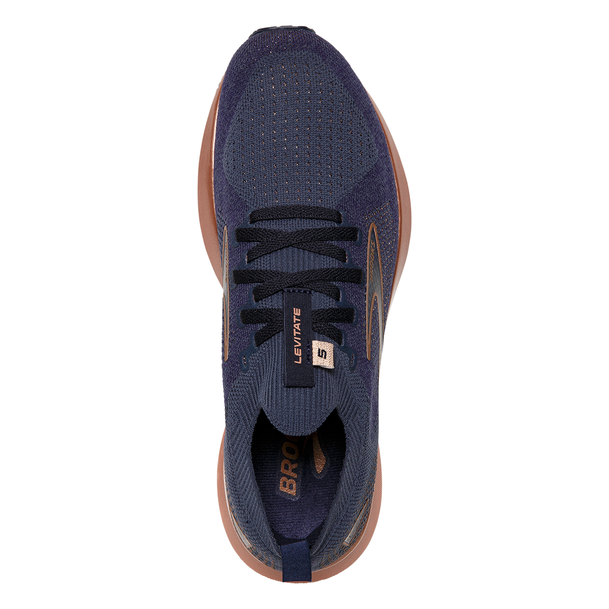 Brooks Levitate StealthFit 5 Metallic — Bluefish - Cornflower - Black — Size B — Width 12 — Alternate View 11