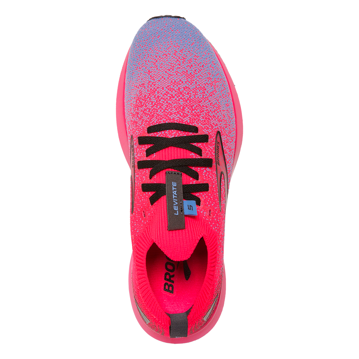 Brooks Levitate StealthFit 5 Metallic — Bluefish - Cornflower - Black — Size B — Width 12 — Alternate View 7