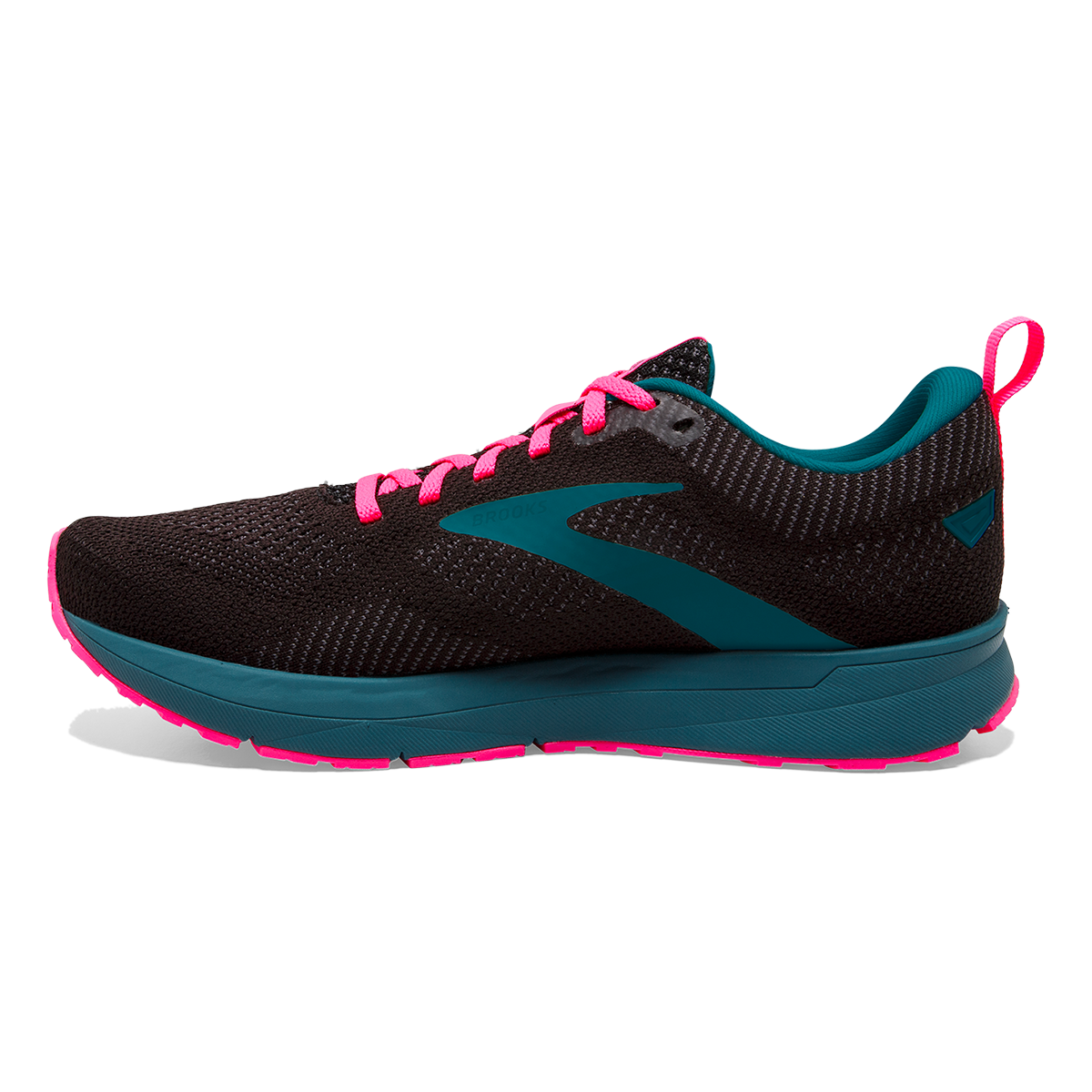 Brooks Revel 5 — Grey - White - Baton Rouge — Size B — Width 10 — Side View