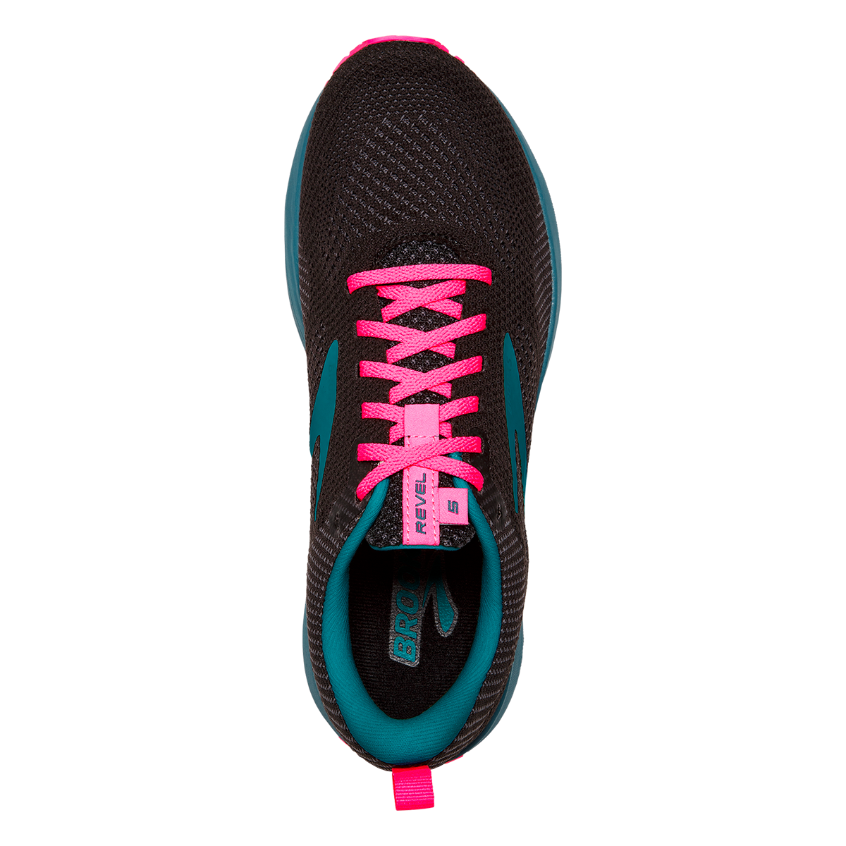 Brooks Revel 5 — Grey - White - Baton Rouge — Size B — Width 10 — Back View