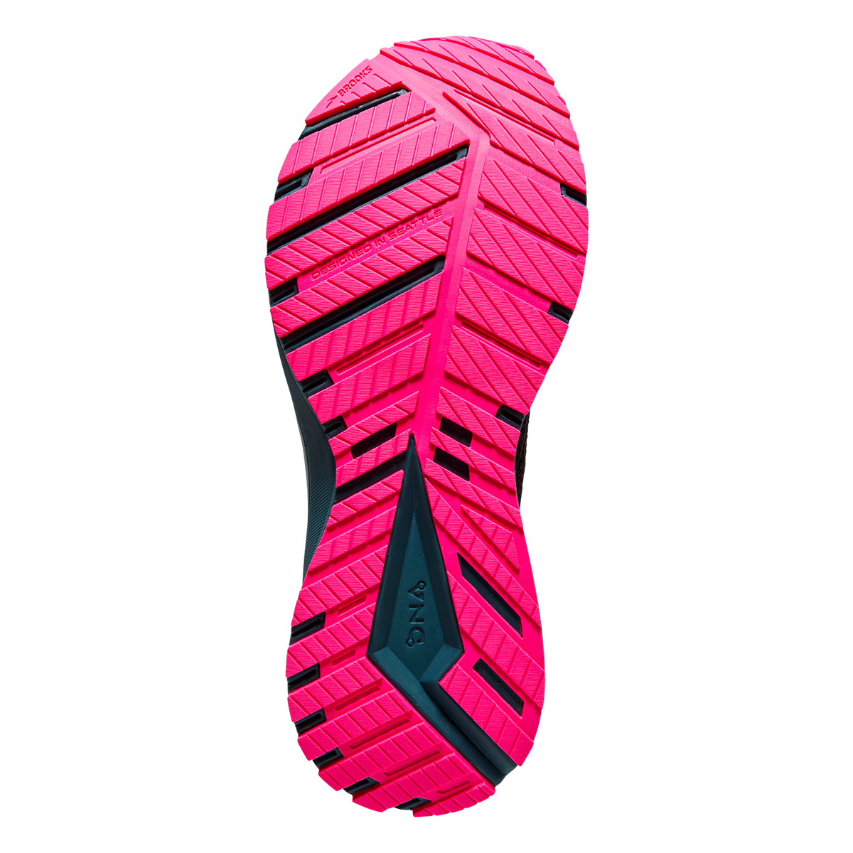 Brooks Revel 5 — Grey - White - Baton Rouge — Size B — Width 10 — Top View
