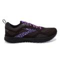 Brooks Revel 5 Run Wild — Black - Purple - Ebony — Size B — Width 10 — Front View