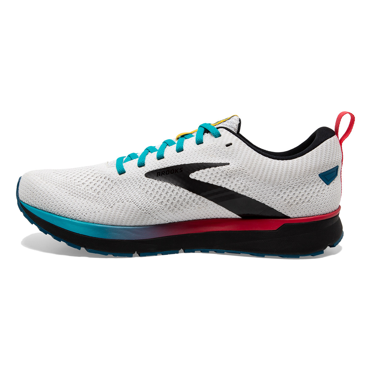 Brooks Revel 5 Regional — White - Black - Bluebird — Size B — Width 11 — Lifestyle View