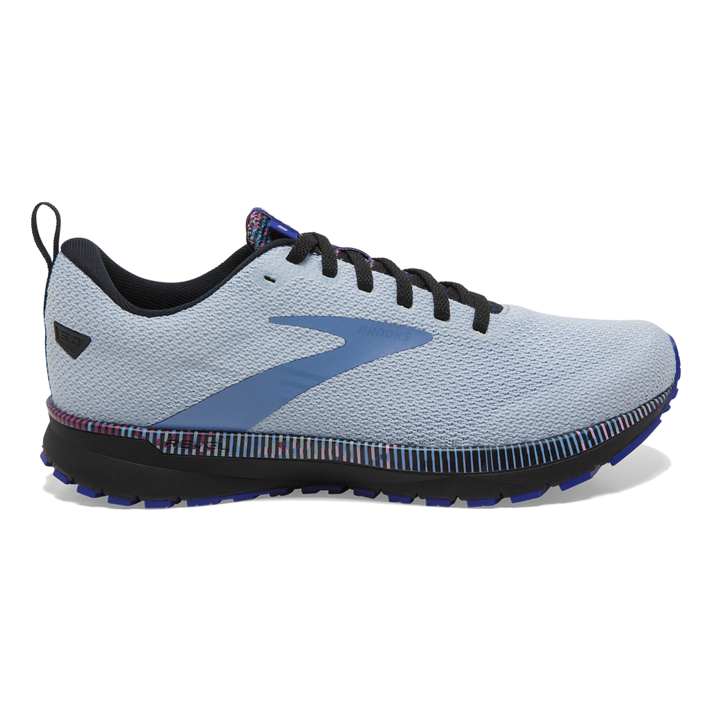 Brooks Revel 5 Pixel — Heather - Grapemist - Black — Size B — Width 11 — Front View