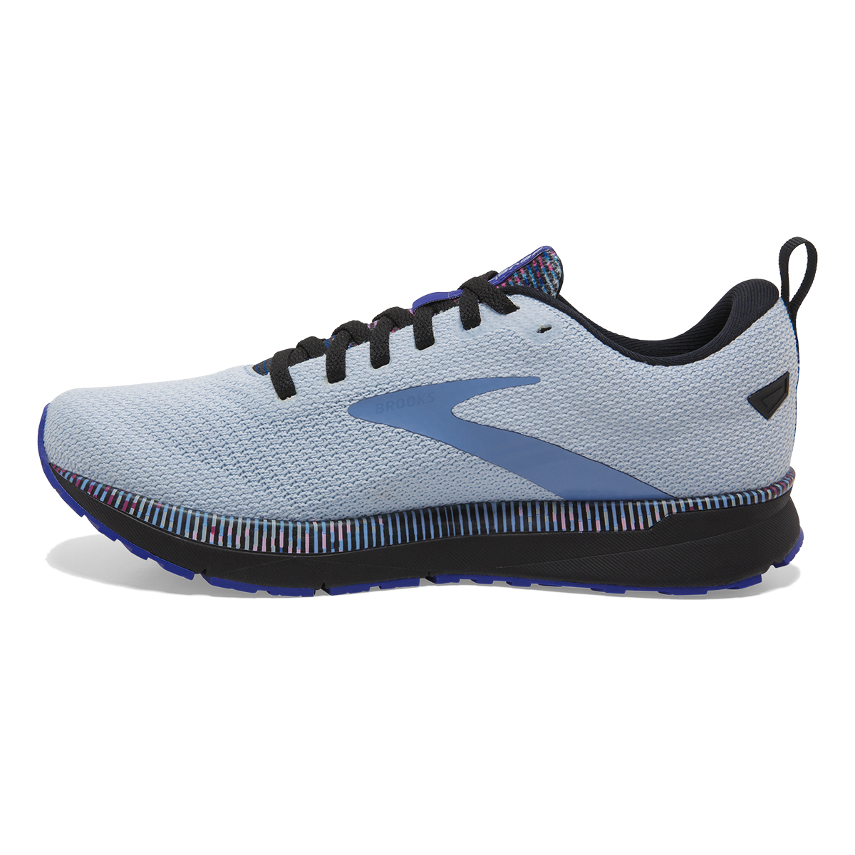 Brooks Revel 5 Pixel — Heather - Grapemist - Black — Size B — Width 11 — Side View
