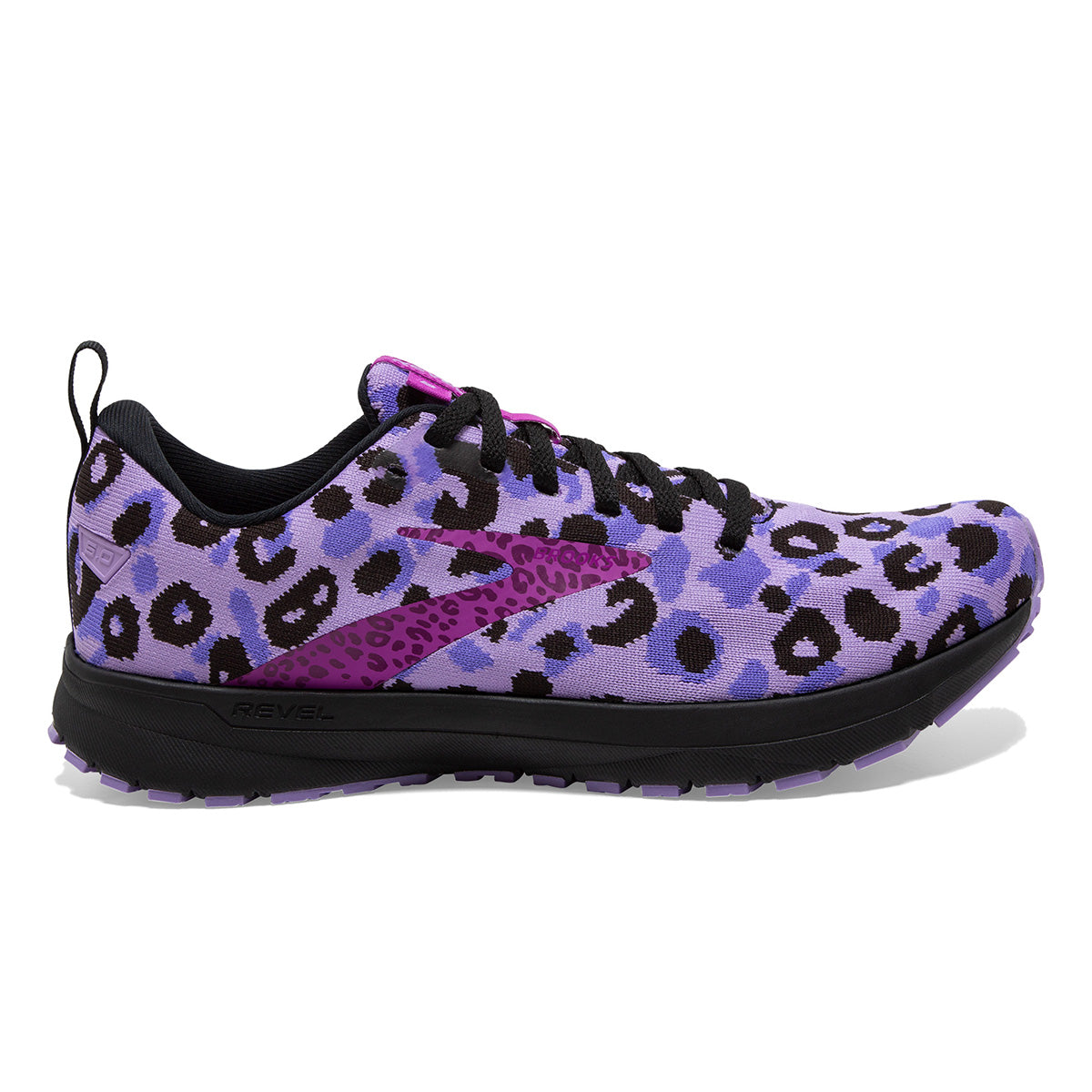 Brooks Revel 5 Run Wild — Black - Purple - Ebony — Size B — Width 10 — Alternate View 9