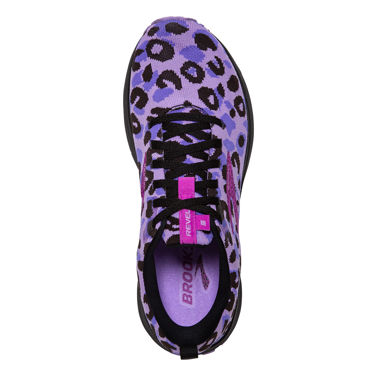 Brooks Revel 5 Run Wild — Black - Purple - Ebony — Size B — Width 10 — Alternate View 11