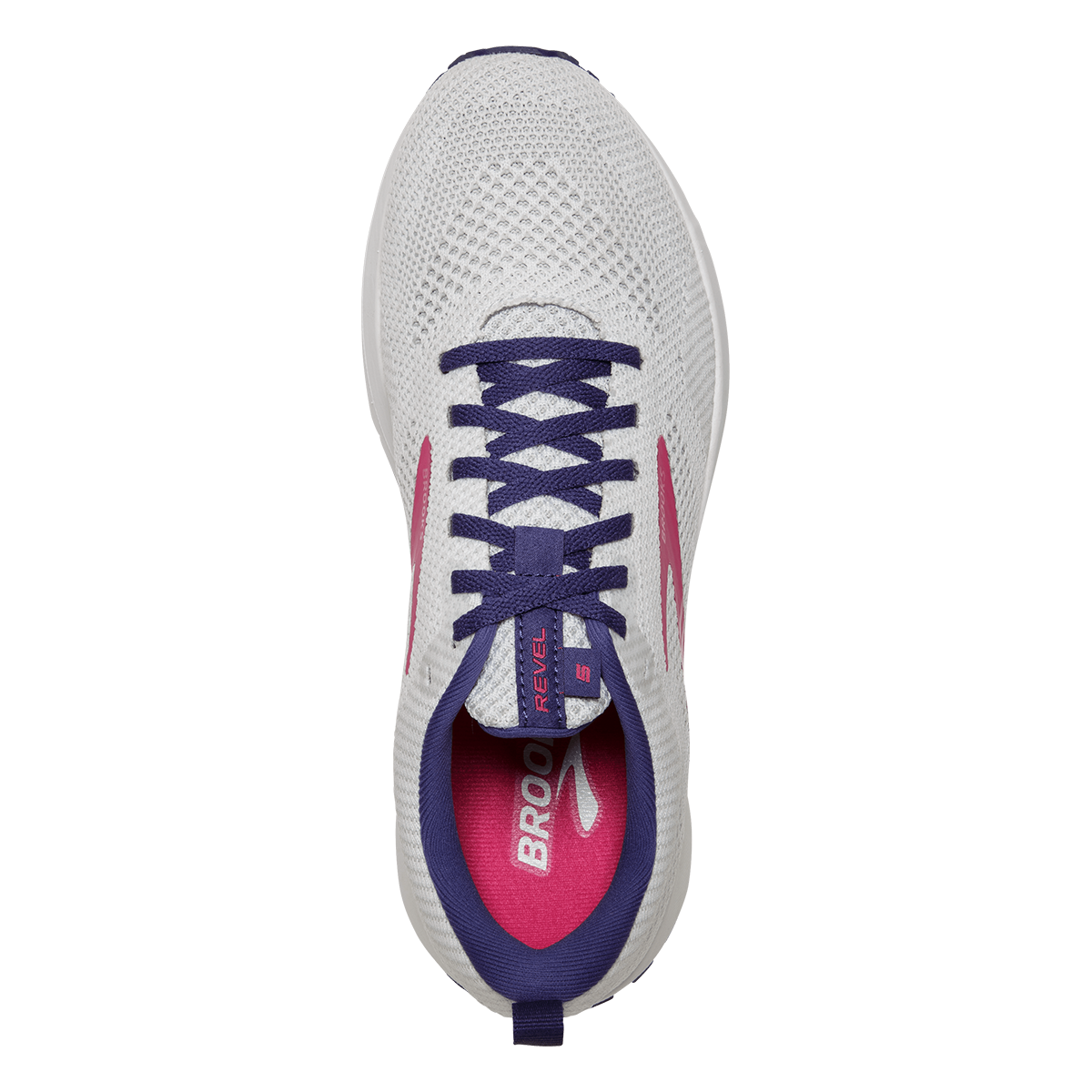 Brooks Revel 5 — Grey - White - Baton Rouge — Size B — Width 10 — Alternate View 39