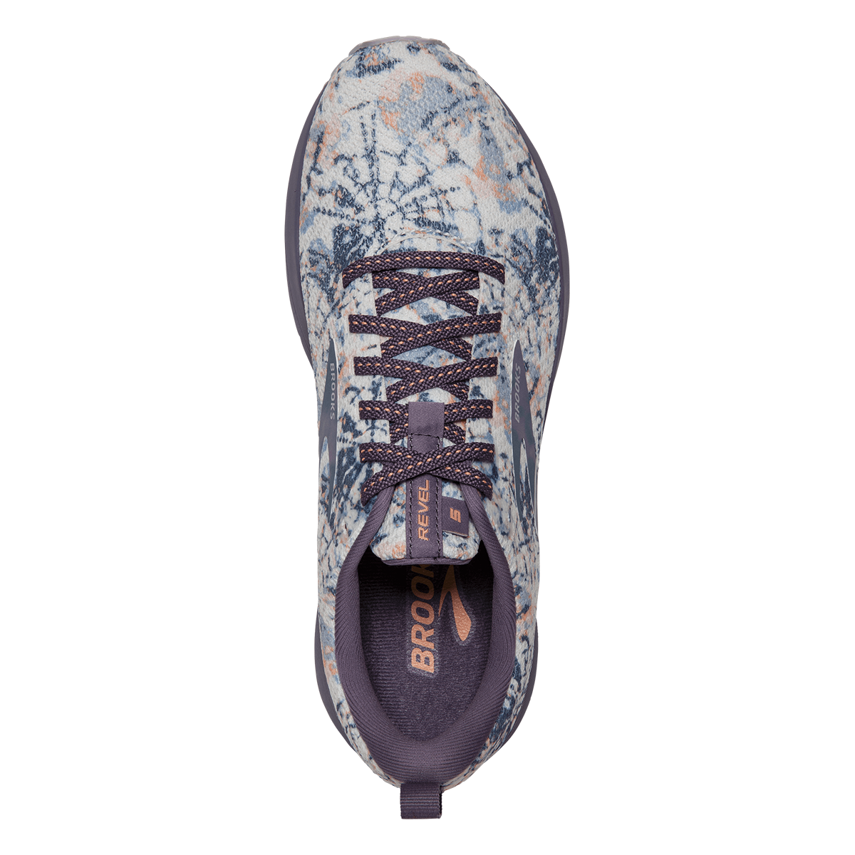 Brooks Revel 5 — Grey - White - Baton Rouge — Size B — Width 10 — Alternate View 19