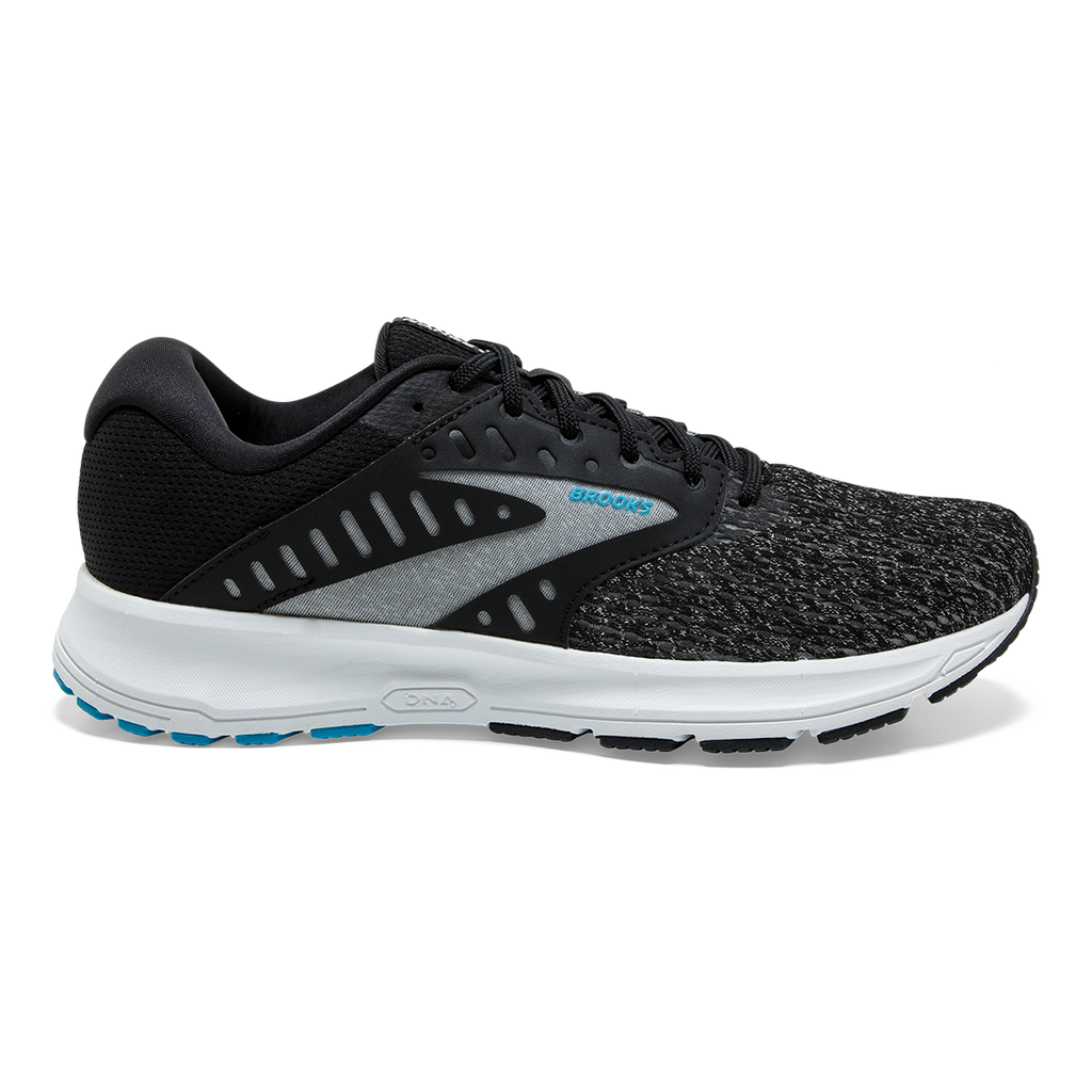 Brooks Range 2 — Black - White - Vivid Blue — Size B — Width 9.5 — Front View