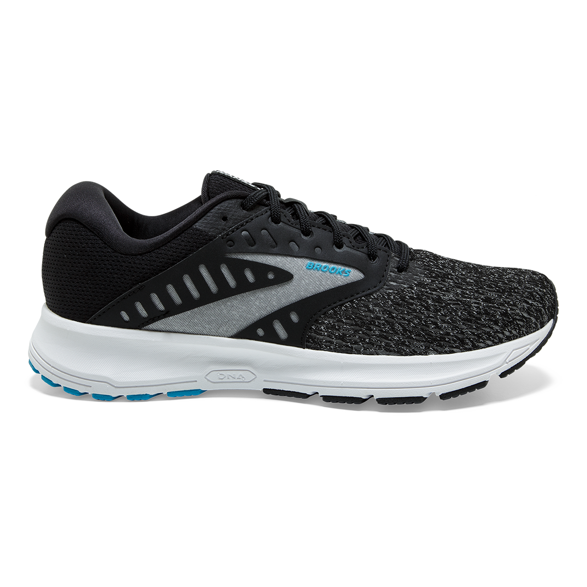 Brooks Range 2 — Black - White - Vivid Blue — Size B — Width 9.5 — Front View