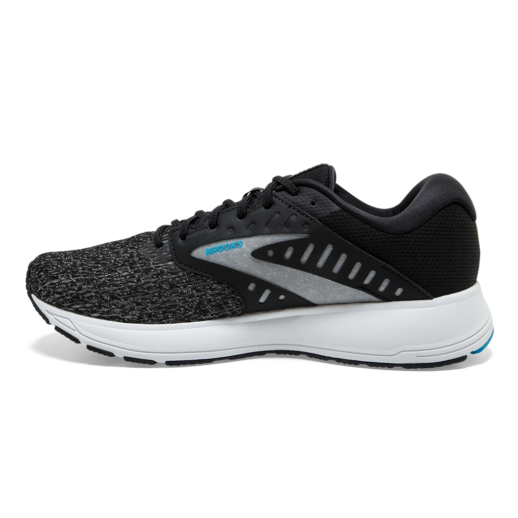 Brooks Range 2 — Black - White - Vivid Blue — Size B — Width 9.5 — Side View