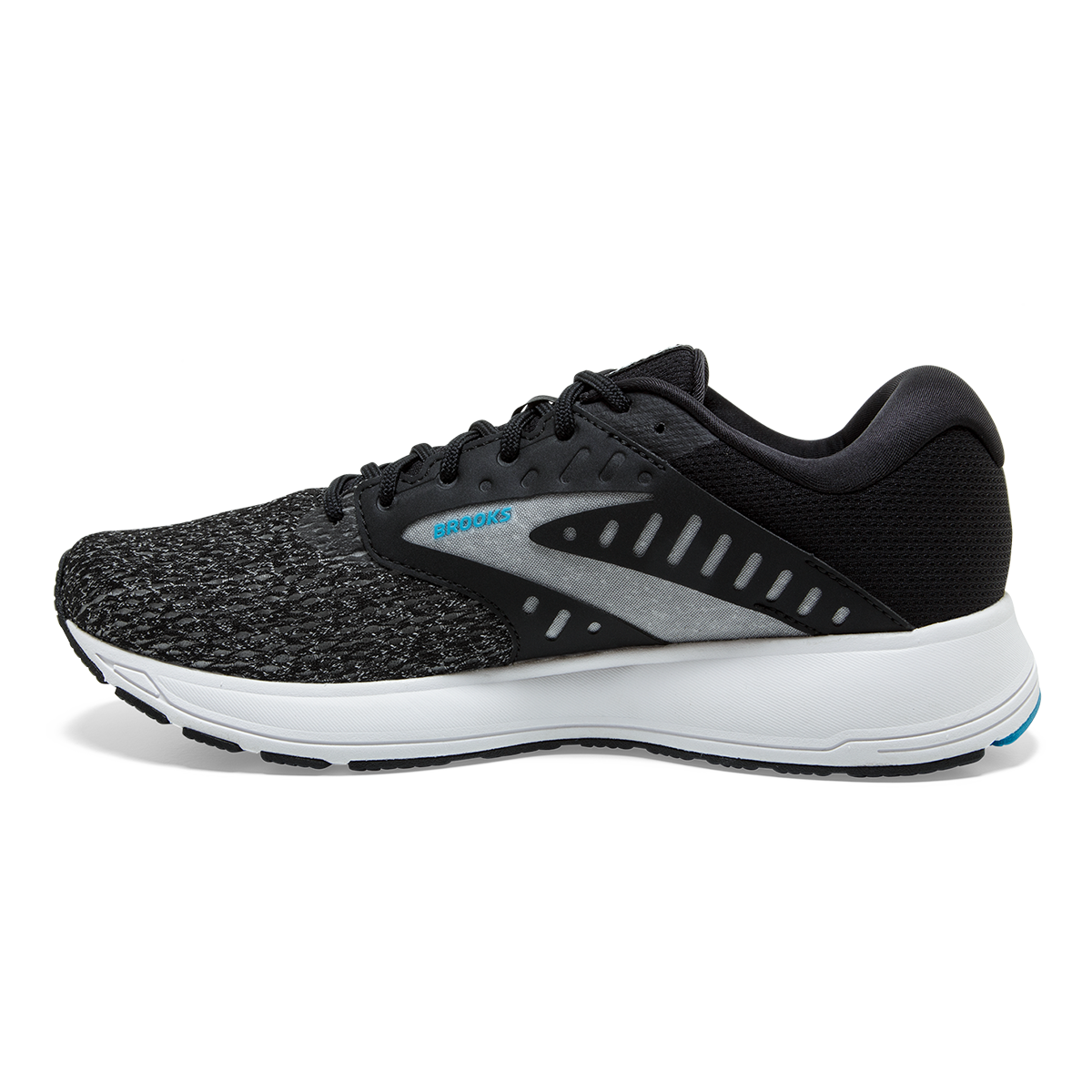 Brooks Range 2 — Black - White - Vivid Blue — Size B — Width 9.5 — Side View